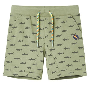 Shorts infantis com cabo caqui claro 104 D