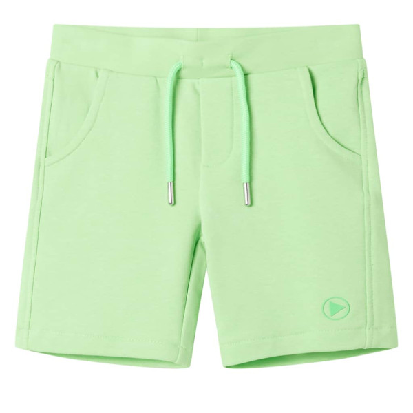 Pantalón corto infantil verde flúor 128 D