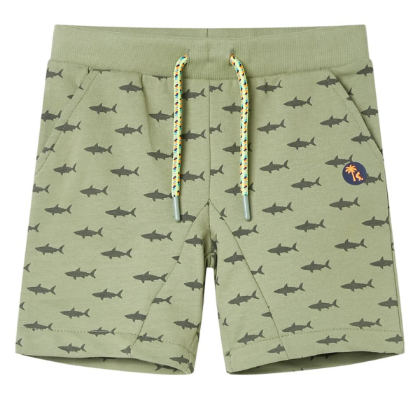 Shorts infantis com cabo de caqui claro 116 D