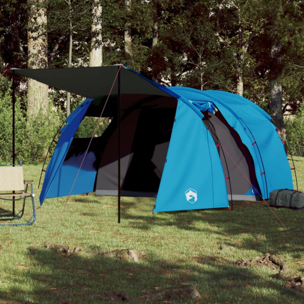 Tenda para 4 pessoas Tafetán azul 185T 420x260x153 cm D