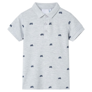 Polo infantil gris melange 116 D