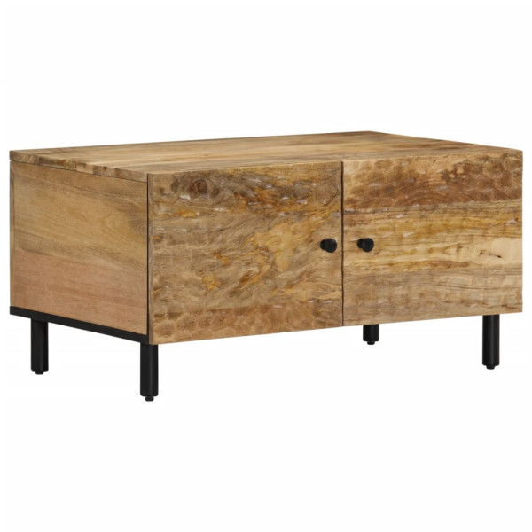 Mesa de centro de madera maciza de pino 80x50x40 cm D