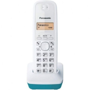 Teléfono inalámbrico panasonic kx-tg1611/ blanco/ azul D
