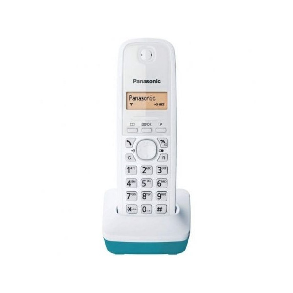 Teléfono inalámbrico panasonic kx-tg1611/ blanco/ azul D