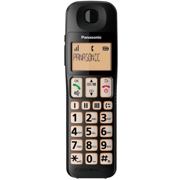 Telefone sem fio Panasonic KX-TGE310 preto D