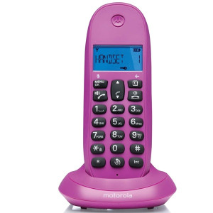 Teléfono Inalámbrico Motorola C1001LB+ violeta D