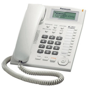 Telefone fixo com cabo Panasonic KXTS880EXW branco D