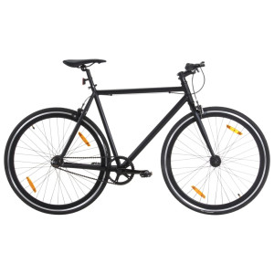 Bicicleta fixa preta 700c 59 cm D