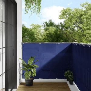 Pantalla de balcón 100% poliéster Oxford azul 120x1000 cm D