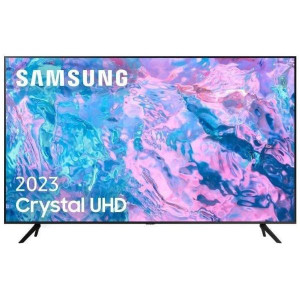 Smart TV SAMSUNG Crystal 65" LED 4K UHD TU65CU7105KXXC negro D