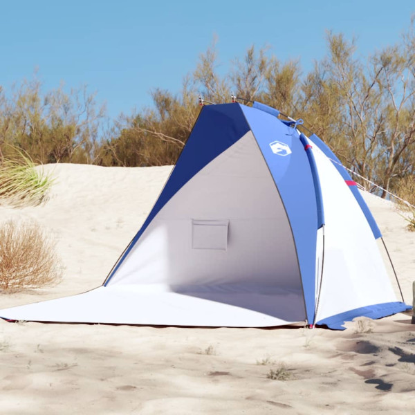 Tenda de praia tafetá 185T azul 268x223x125 cm D