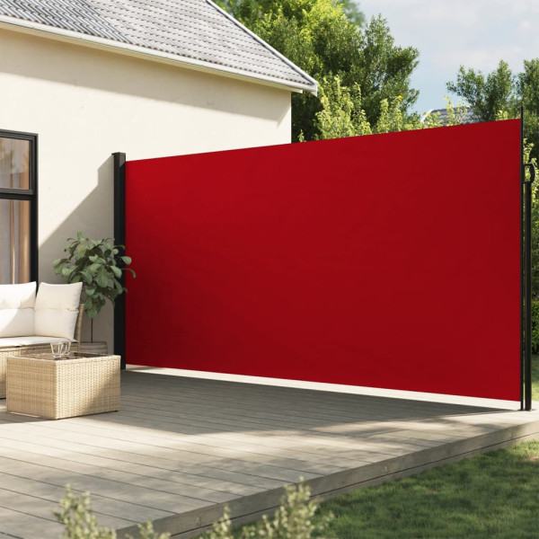 Toldo lateral retrátil vermelho 200x600 cm D