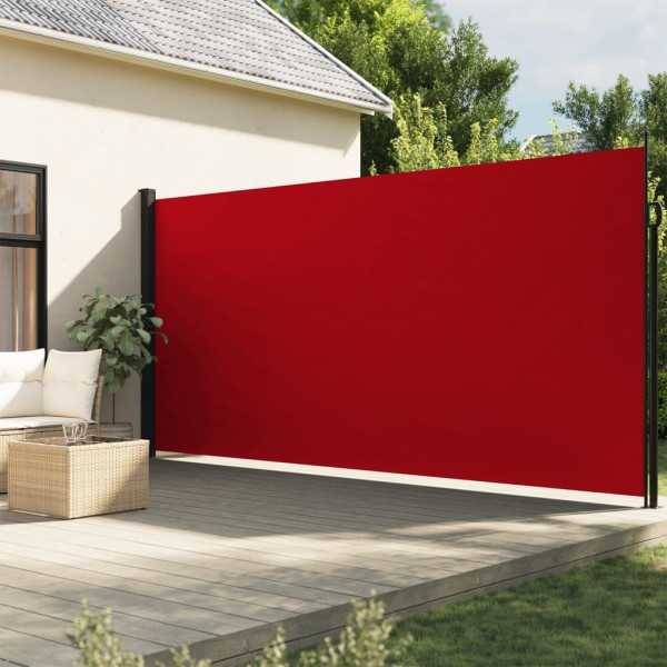 Toldo lateral retrátil vermelho 220x600 cm D