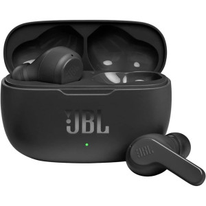 Auriculares bluetooth jbl wave 200tws con estuche de carga/ autonomía 5h/ negros D