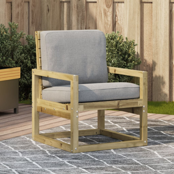 Silla de jardín madera de pino impregnada 57.5x63x76 cm D