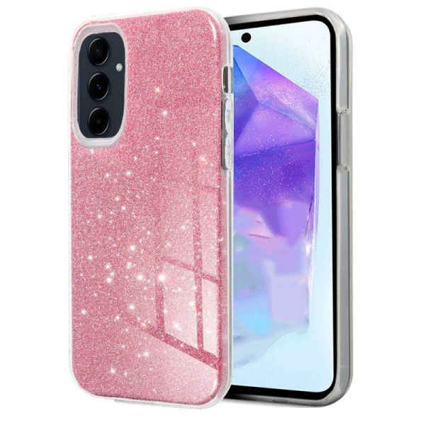 Carcasa COOL para Samsung A556 Galaxy A55 5G Glitter Rosa D