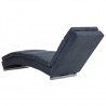 Chaise longue camurça artificial cinzento 5