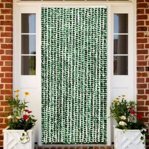 Cortina antitérmica cinza verde e branco 100x200 cm D