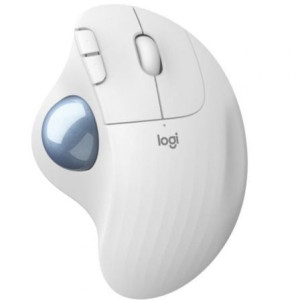 Rato Trackball Wireless por Bluetooth Logitech ERGO M575 branco D