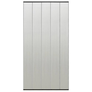 Mosquitera de puerta cortina malla poliéster negro 100x220 cm D