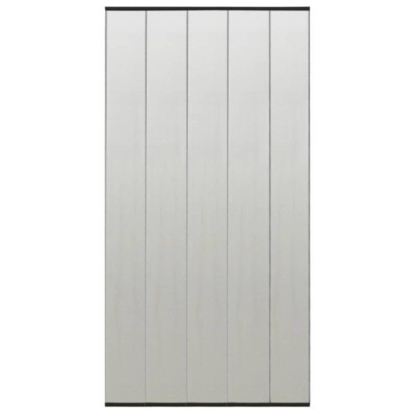 Mosquitera de puerta cortina malla poliéster negro 100x220 cm D