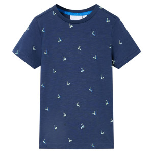 Camiseta infantil azul oscuro 140 D