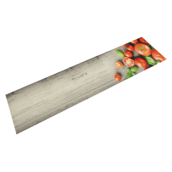 Alfombra de cocina lavable terciopelo tomates 60x300 cm D