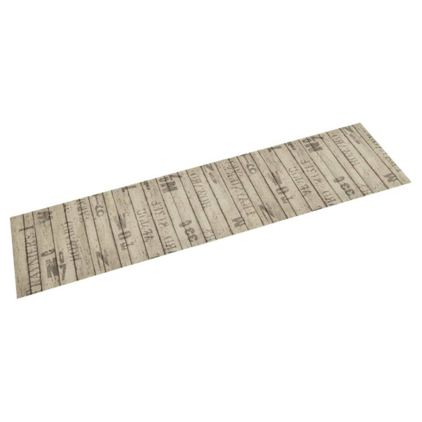 Alfombra de cocina lavable terciopelo estampado valla 60x300 cm D