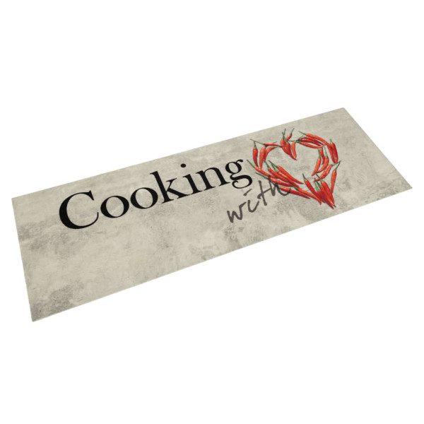 Alfombra de cocina lavable terciopelo Peper Cooking 45x150 cm D