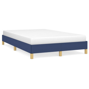 Estructura de cama tela azul 120x190 cm D