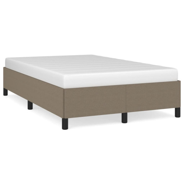 Estructura de cama tela gris taupe 120x190 cm D