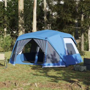 Tenda de 10 pessoas tecido opaco impermeável azul D