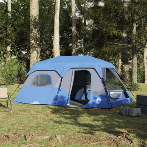 Tenda 9 pessoas tecido opaco impermeável azul D