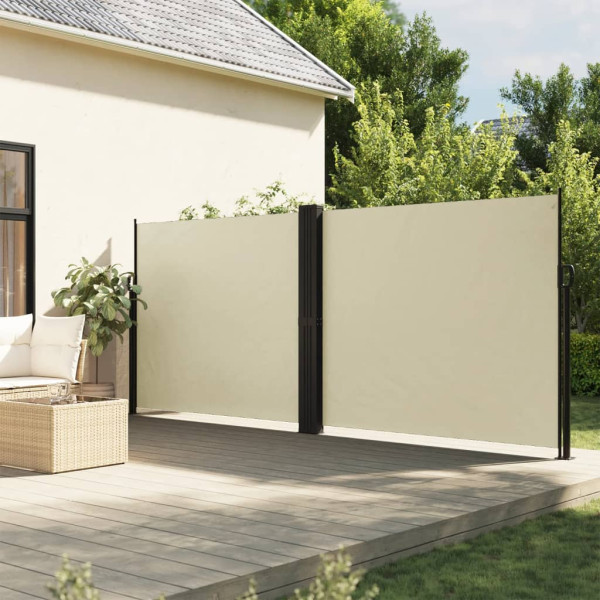 Toldo lateral retrátil creme 160x1200 cm D