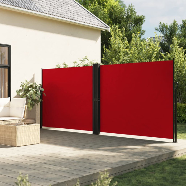 Toldo lateral retráctil rojo 180x1200 cm D