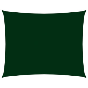 Toldo de vela rectangular tela Oxford verde oscuro 3.5x5 m D