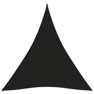 Toldo de vela triangular tela Oxford negro 3x4x4 m D