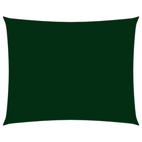 Toldo de vela rectangular tela Oxford verde oscuro 2x3.5 m D