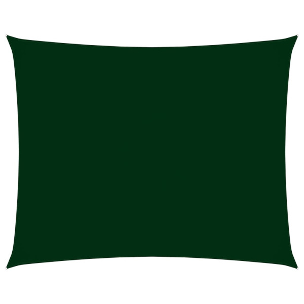 Toldo de vela retangular tecido Oxford verde escuro 2,5x3 m D