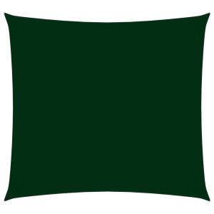 Toldo de vela rectangular tela Oxford verde oscuro 2x2.5 m D