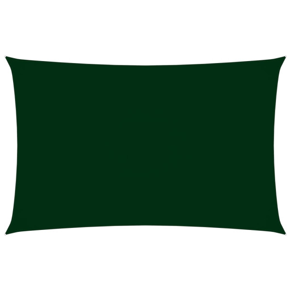 Toldo de vela retangular tecido Oxford verde escuro 2x5 m D