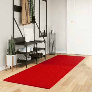 Alfombra de pelo corto OVIEDO rojo 80x250 cm D