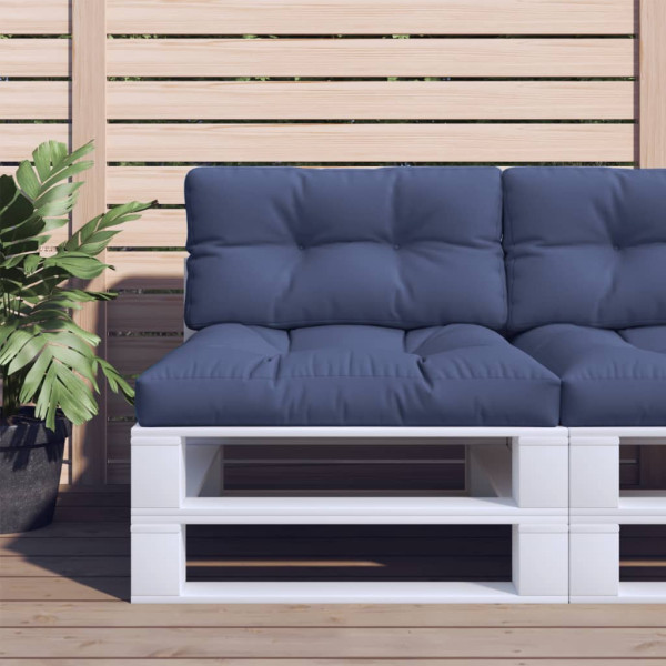 Almofada para sofá de paletes em tecido azul marinho 80x40x12 cm D