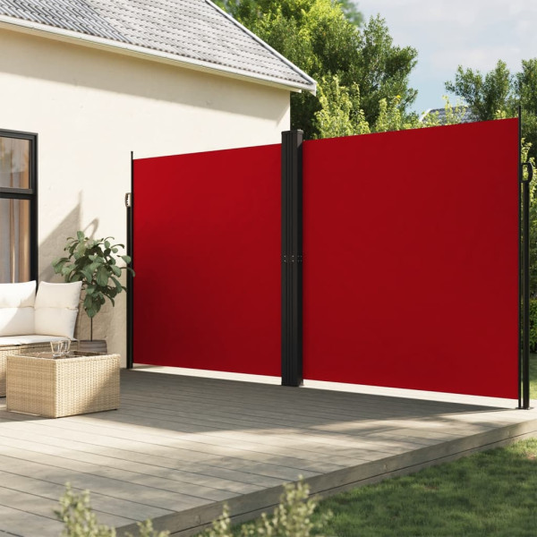 Toldo lateral retrátil vermelho 200x1000 cm D