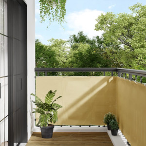 Pantalla de balcón 100% poliéster Oxford color arena 90x600 cm D