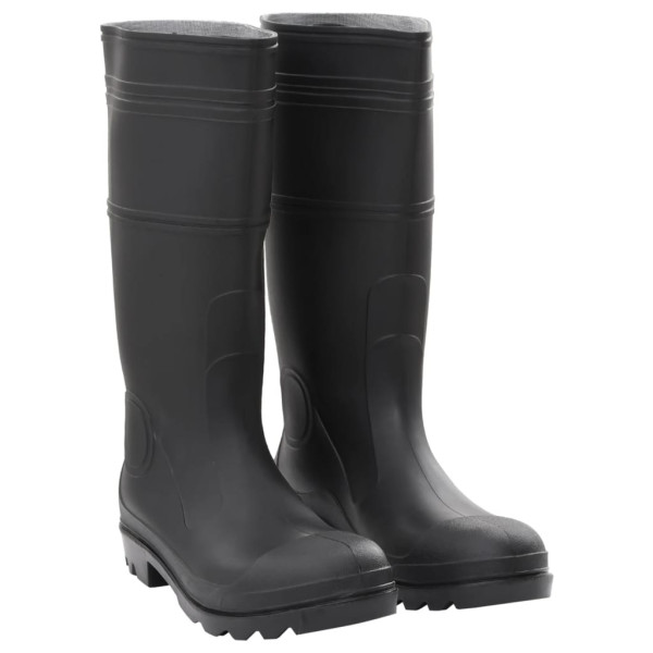 Botas de agua negro número 46 PVC D