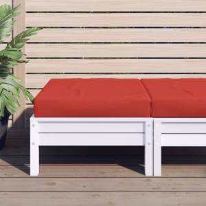 Cojín para sofá de palets tela Oxford rojo 60x60x8 cm D