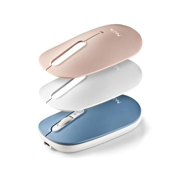 Ratón Inalámbrico por Bluetooth NGS Shell-RB azul/blanco/rosa D