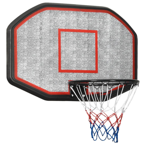 Tabela de basquete de polietileno preto 109x71x3 cm D