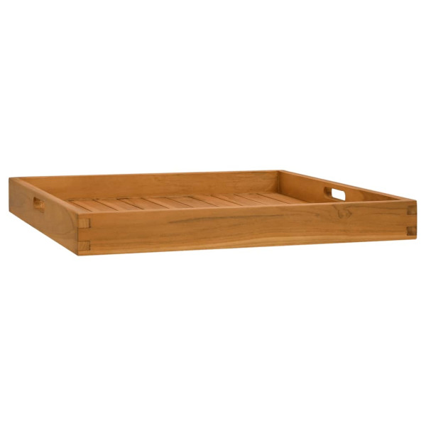 Bandeja de madera de teca maciza 60x60 cm D